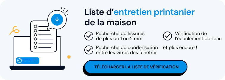 liste de vérification pour l’entretien printanier de la maison